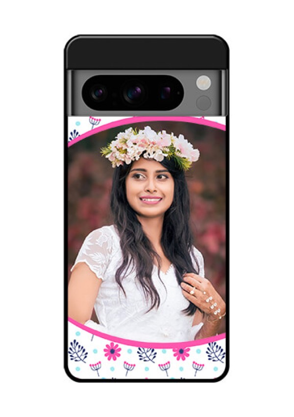 Google Pixel 8 Pro 5G Custom Glass Phone Case - Colorful Flower Design