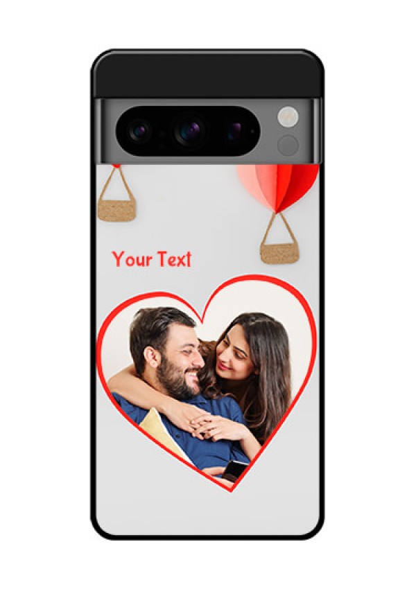 Google Pixel 8 Pro 5G Custom Glass Phone Case - Parachute Love Design