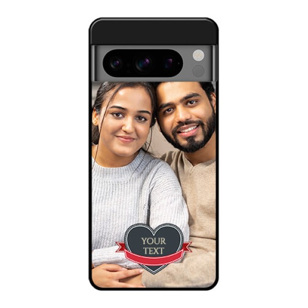Google Pixel 8 Pro 5G Custom Glass Phone Case - Just Married Couple Design