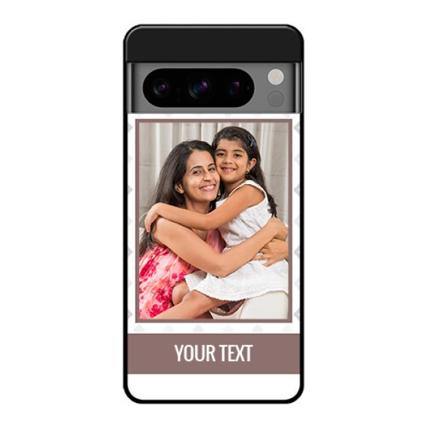 Google Pixel 8 Pro 5G Custom Glass Phone Case - Simple Diamond Design