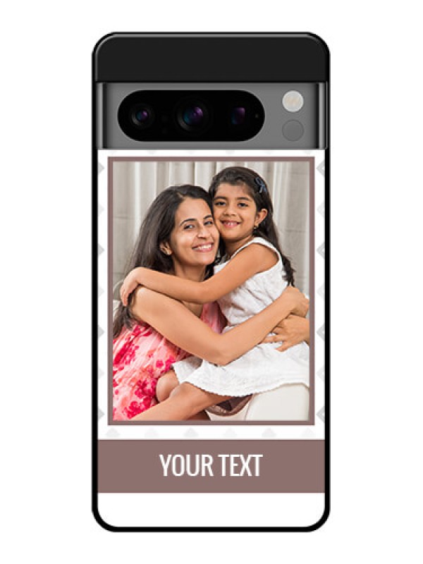 Custom Google Pixel 8 Pro 5G Custom Glass Phone Case - Simple Diamond Design