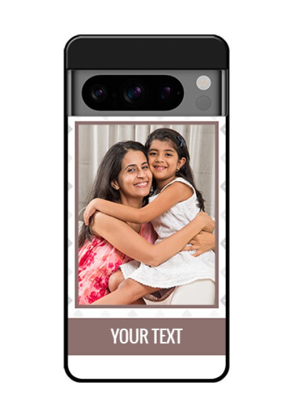 Google Pixel 8 Pro 5G Custom Glass Phone Case - Simple Diamond Design