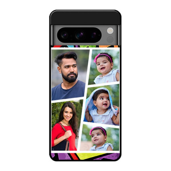 Google Pixel 8 Pro 5G Custom Glass Phone Case - Graffiti Pattern Design