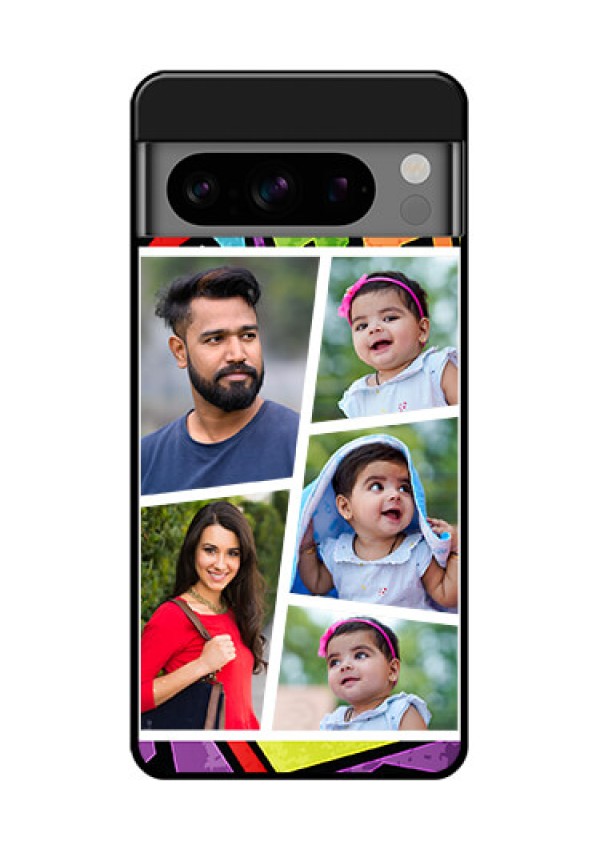 Google Pixel 8 Pro 5G Custom Glass Phone Case - Graffiti Pattern Design