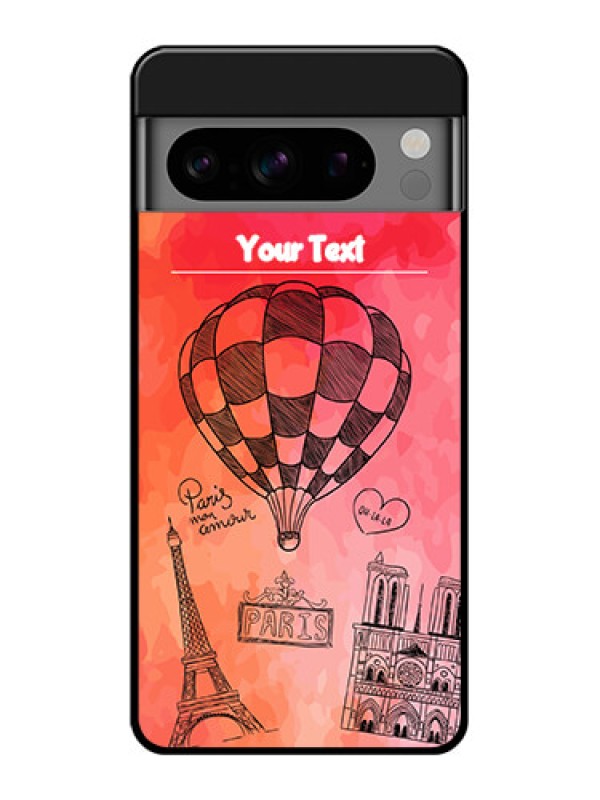 Custom Google Pixel 8 Pro 5G Custom Glass Phone Case - Paris Theme Design
