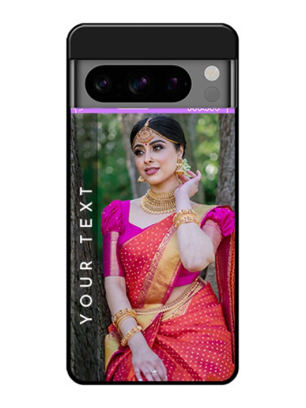 Custom Google Pixel 8 Pro 5G Custom Glass Phone Case - Birthday Icons Design