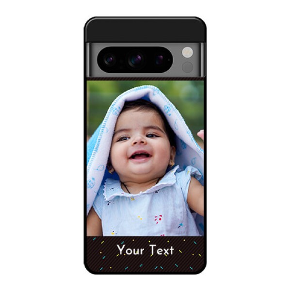 Google Pixel 8 Pro 5G Custom Glass Phone Case - With Confetti Birthday Design