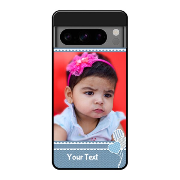Google Pixel 8 Pro 5G Custom Glass Phone Case - With Kids Pattern Design