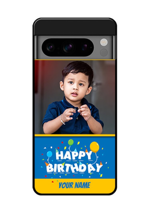 Google Pixel 8 Pro 5G Custom Glass Phone Case - Birthday Wishes Design