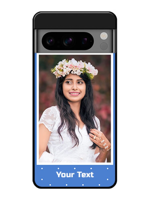 Custom Google Pixel 8 Pro 5G Custom Glass Phone Case - Polka Dots Design