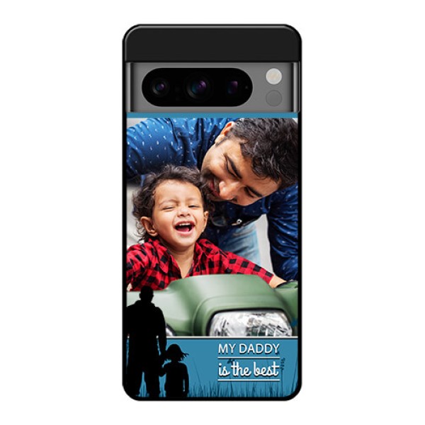 Google Pixel 8 Pro 5G Custom Glass Phone Case - Best Dad Design