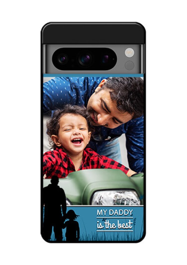 Google Pixel 8 Pro 5G Custom Glass Phone Case - Best Dad Design