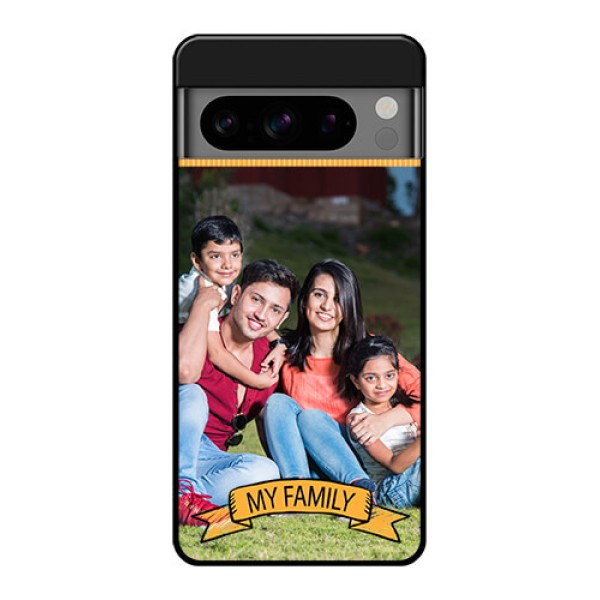 Google Pixel 8 Pro 5G Custom Glass Phone Case - My Family Design