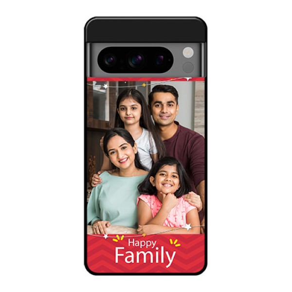 Google Pixel 8 Pro 5G Custom Glass Phone Case - Happy Family Design