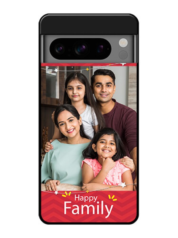Custom Google Pixel 8 Pro 5G Custom Glass Phone Case - Happy Family Design