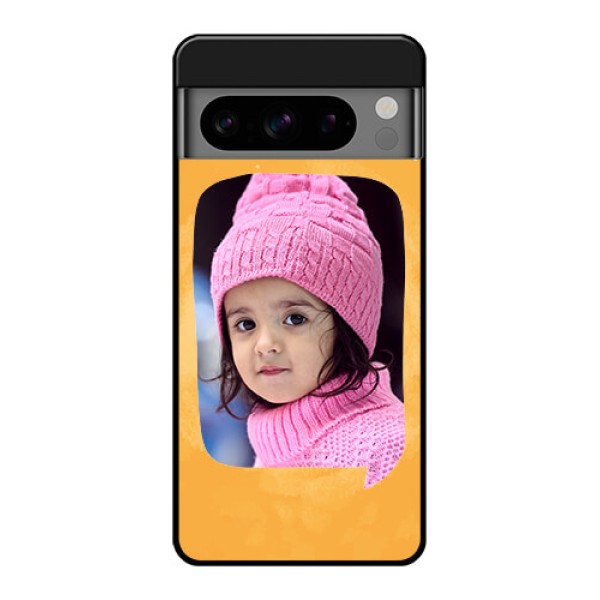 Google Pixel 8 Pro 5G Custom Glass Phone Case - Water Color Design With Bird Icons