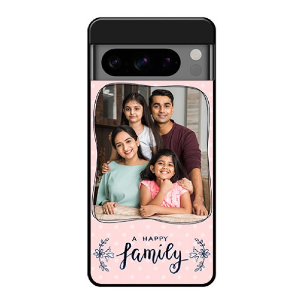 Google Pixel 8 Pro 5G Custom Glass Phone Case - Family With Dots Design