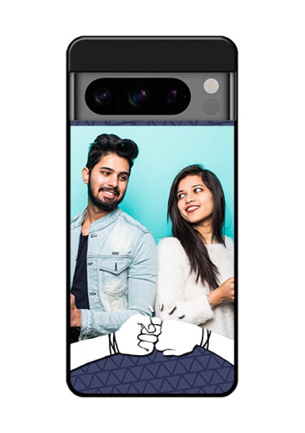 Google Pixel 8 Pro 5G Custom Glass Phone Case - With Best Friends Design