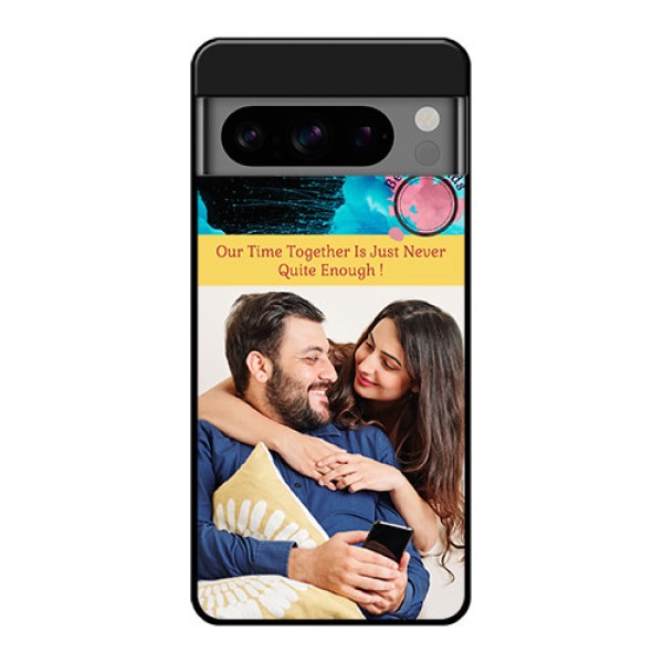 Google Pixel 8 Pro 5G Custom Glass Phone Case - Quote With Acrylic Painting Design