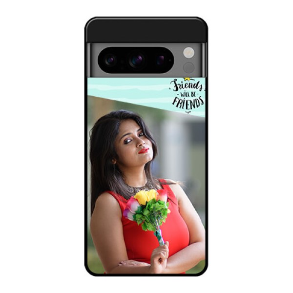 Google Pixel 8 Pro 5G Custom Glass Phone Case - Friends Picture Icon Design