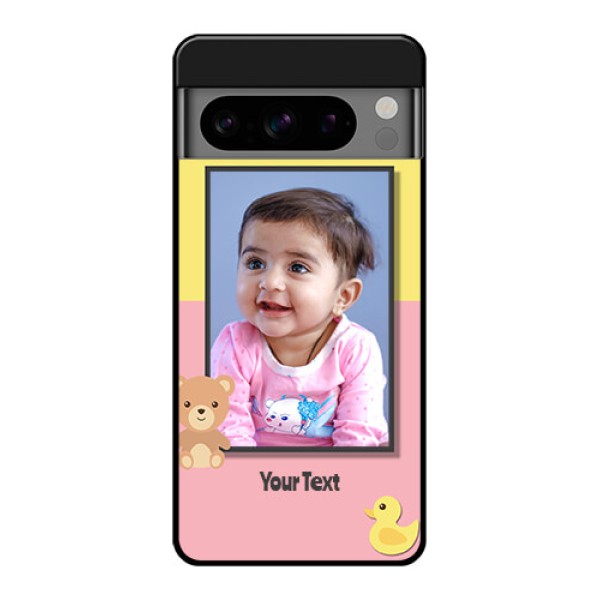Google Pixel 8 Pro 5G Custom Glass Phone Case - Kids 2 Color Design