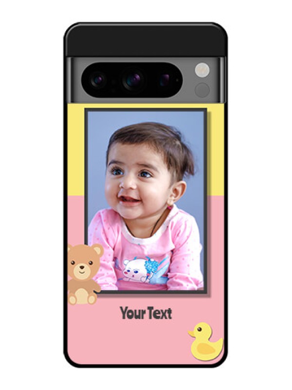 Custom Google Pixel 8 Pro 5G Custom Glass Phone Case - Kids 2 Color Design