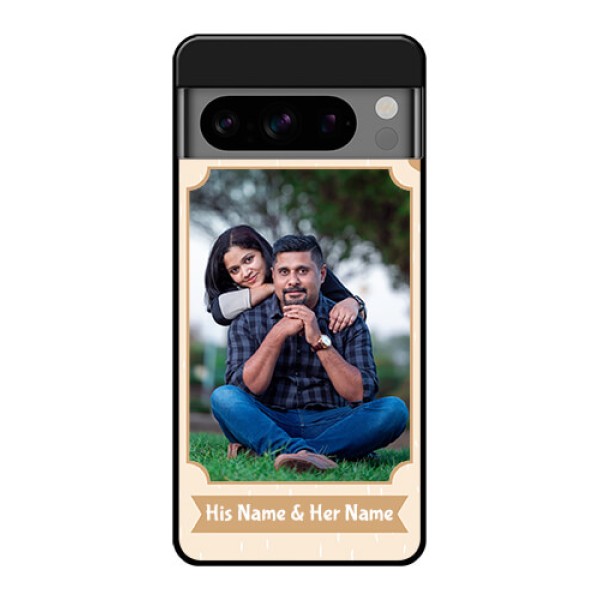 Google Pixel 8 Pro 5G Custom Glass Phone Case - With Confetti Love Design