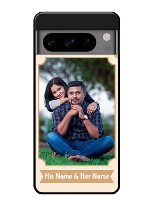 Custom Google Pixel 8 Pro 5G Custom Glass Phone Case - With Confetti Love Design