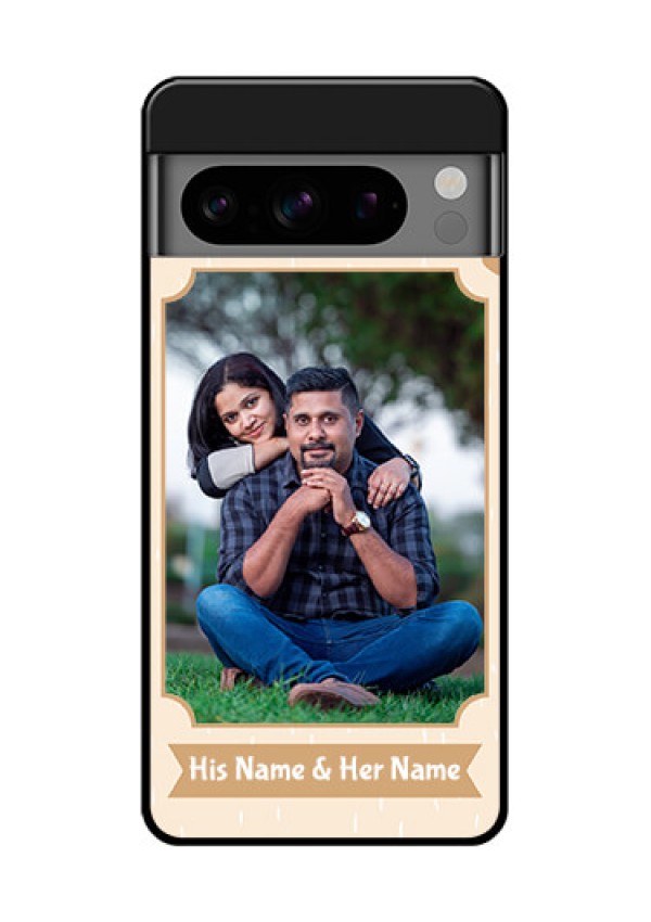 Google Pixel 8 Pro 5G Custom Glass Phone Case - With Confetti Love Design