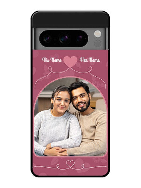 Custom Google Pixel 8 Pro 5G Custom Glass Phone Case - Love Floral Design