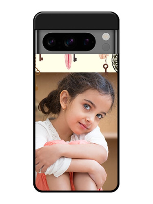Custom Google Pixel 8 Pro 5G Custom Glass Phone Case - Boho Style Design