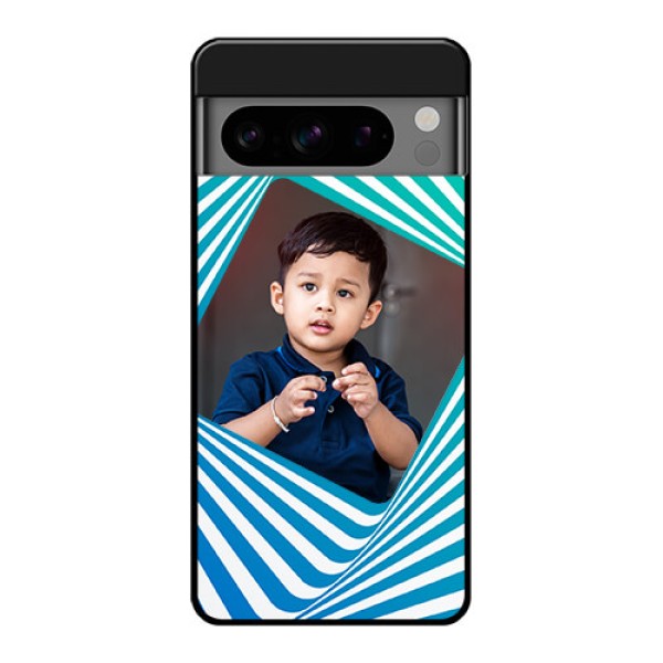 Google Pixel 8 Pro 5G Custom Glass Phone Case - Abstract Spiral Design