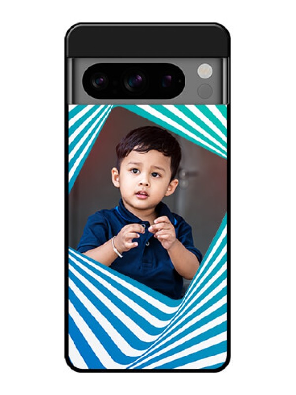 Custom Google Pixel 8 Pro 5G Custom Glass Phone Case - Abstract Spiral Design