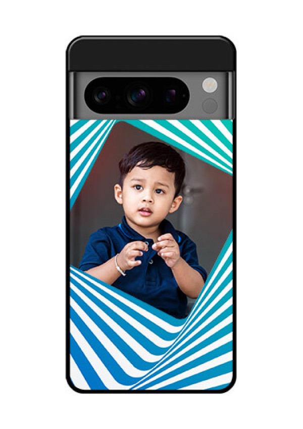 Google Pixel 8 Pro 5G Custom Glass Phone Case - Abstract Spiral Design