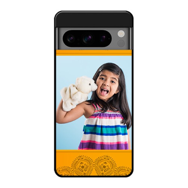 Google Pixel 8 Pro 5G Custom Glass Phone Case - Photo Wedding Design