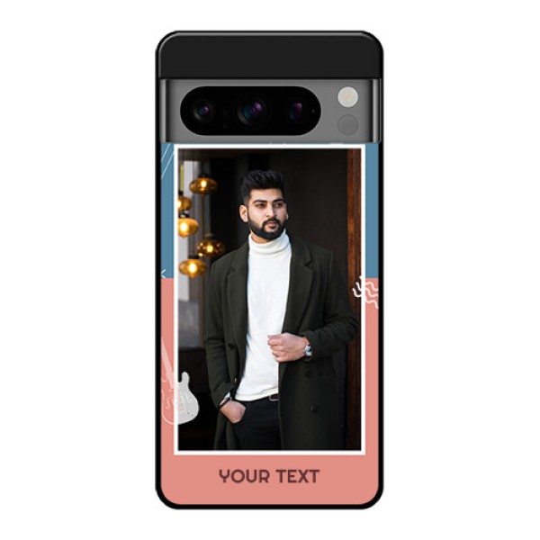 Google Pixel 8 Pro 5G Custom Glass Phone Case - With Color Musical Note Design