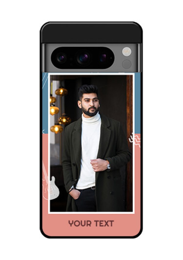 Google Pixel 8 Pro 5G Custom Glass Phone Case - With Color Musical Note Design