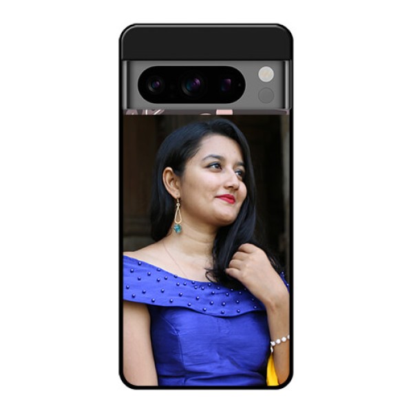 Google Pixel 8 Pro 5G Custom Glass Phone Case - Stylish Floral Design