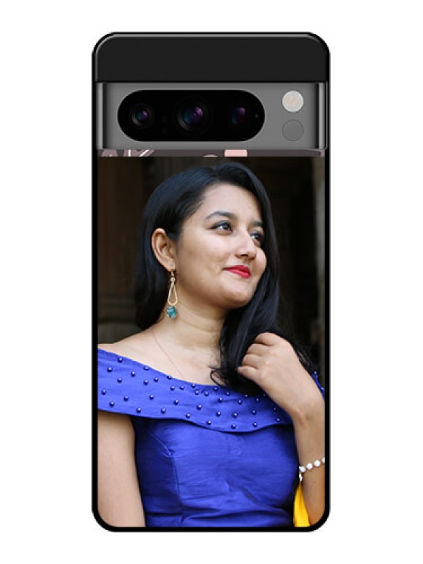 Custom Google Pixel 8 Pro 5G Custom Glass Phone Case - Stylish Floral Design