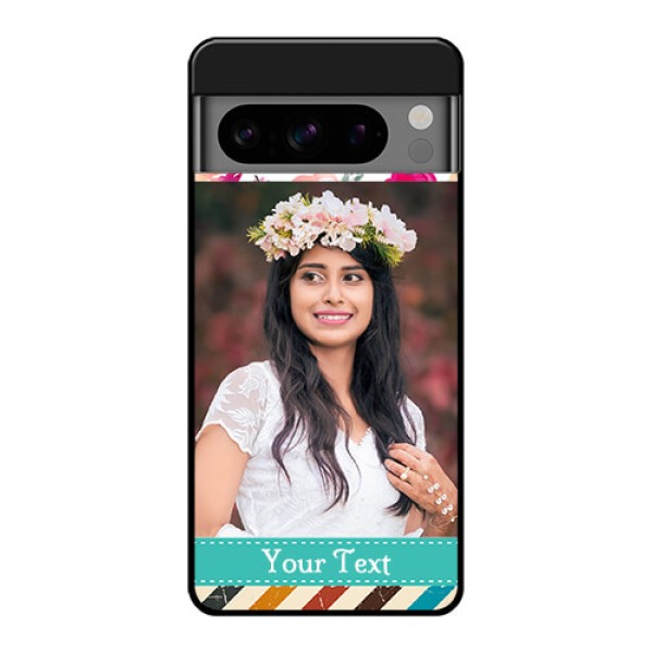 Google Pixel 8 Pro 5G Custom Glass Phone Case - Water Colors Floral Design