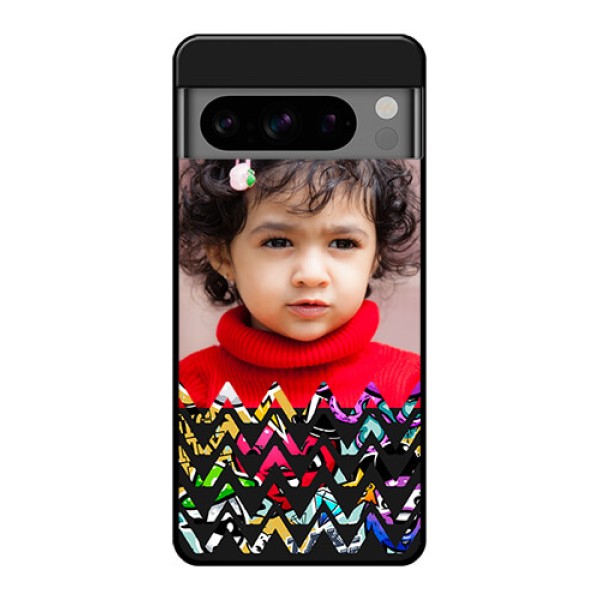 Google Pixel 8 Pro 5G Custom Glass Phone Case - Neon Abstract Design