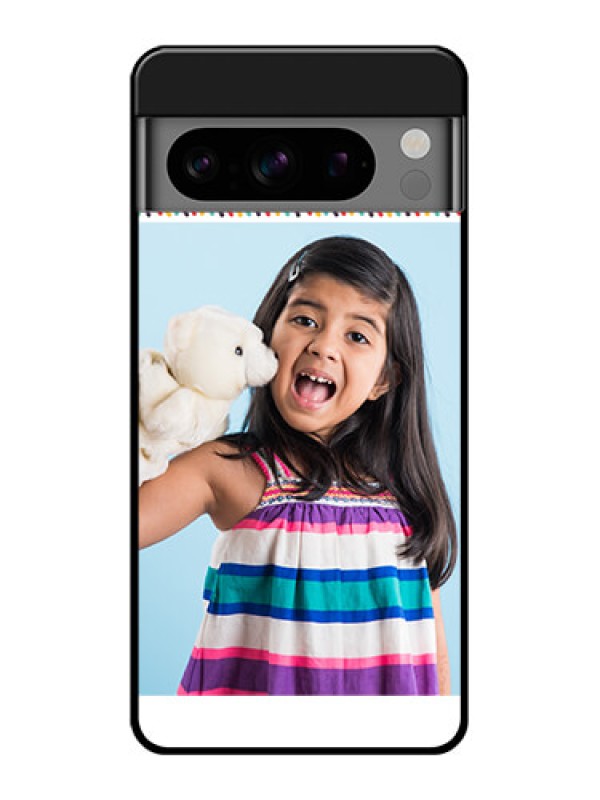 Custom Google Pixel 8 Pro 5G Custom Glass Phone Case - Line Art Design