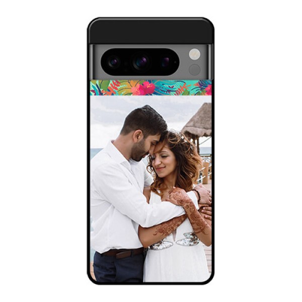 Google Pixel 8 Pro 5G Custom Glass Phone Case - Watercolor Floral Design
