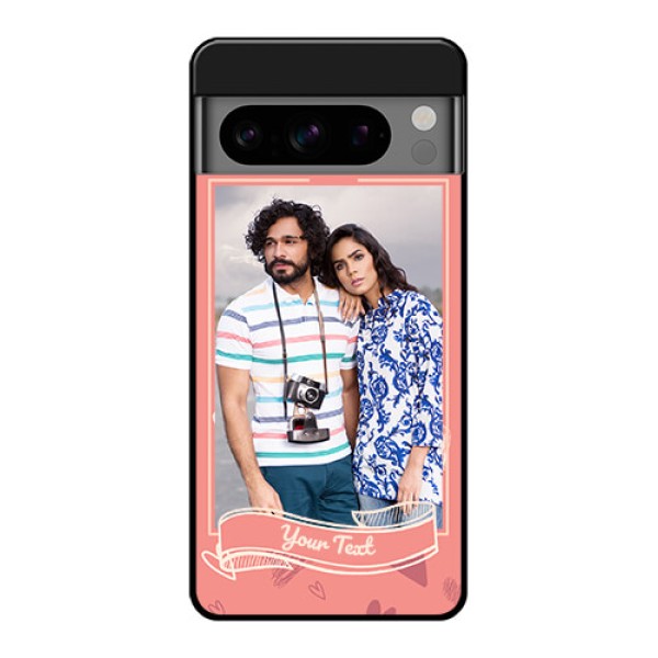 Google Pixel 8 Pro 5G Custom Glass Phone Case - Love Doodle Art Design