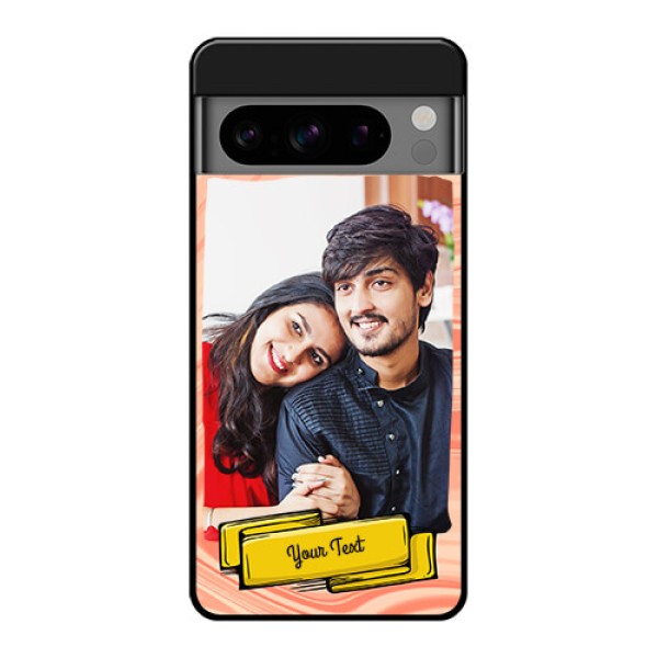Google Pixel 8 Pro 5G Custom Glass Phone Case - Marble Texture Design