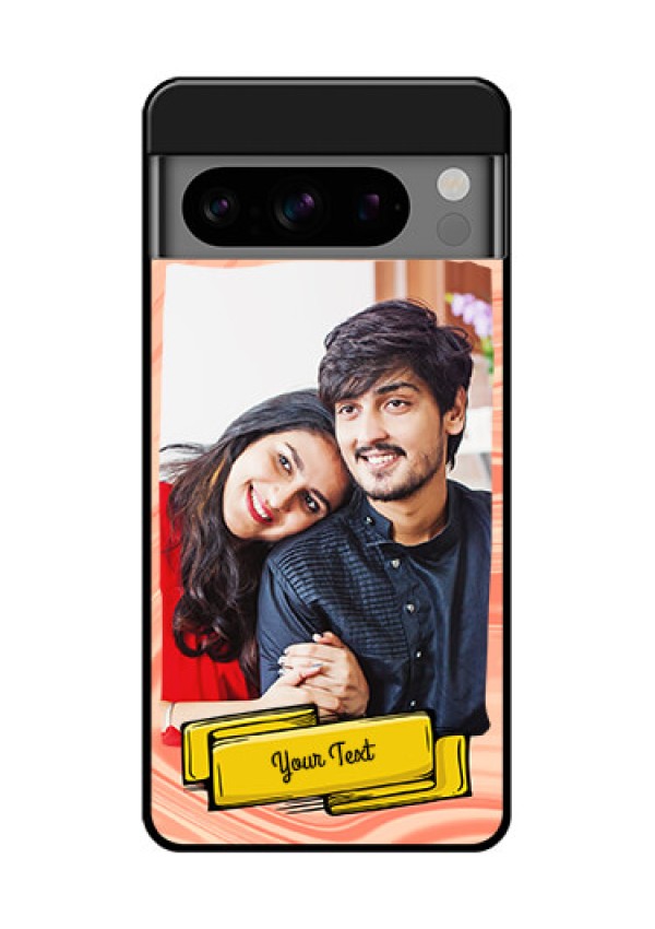 Google Pixel 8 Pro 5G Custom Glass Phone Case - Marble Texture Design