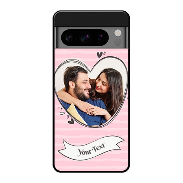 Google Pixel 8 Pro 5G Custom Glass Phone Case - Vintage Heart Design