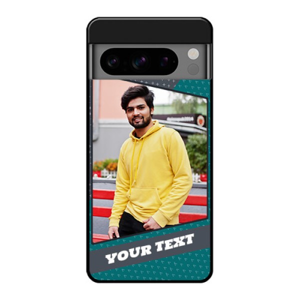 Google Pixel 8 Pro 5G Custom Glass Phone Case - Background Pattern Design With Quote