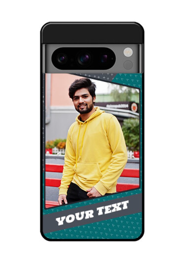 Google Pixel 8 Pro 5G Custom Glass Phone Case - Background Pattern Design With Quote