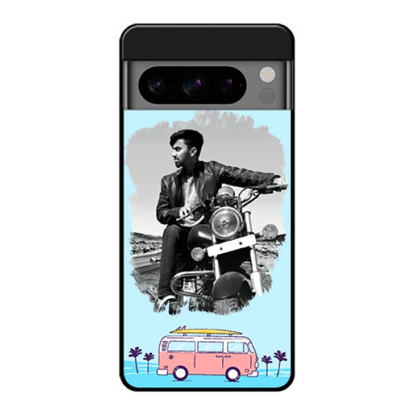 Google Pixel 8 Pro 5G Custom Glass Phone Case - Travel and Adventure Design